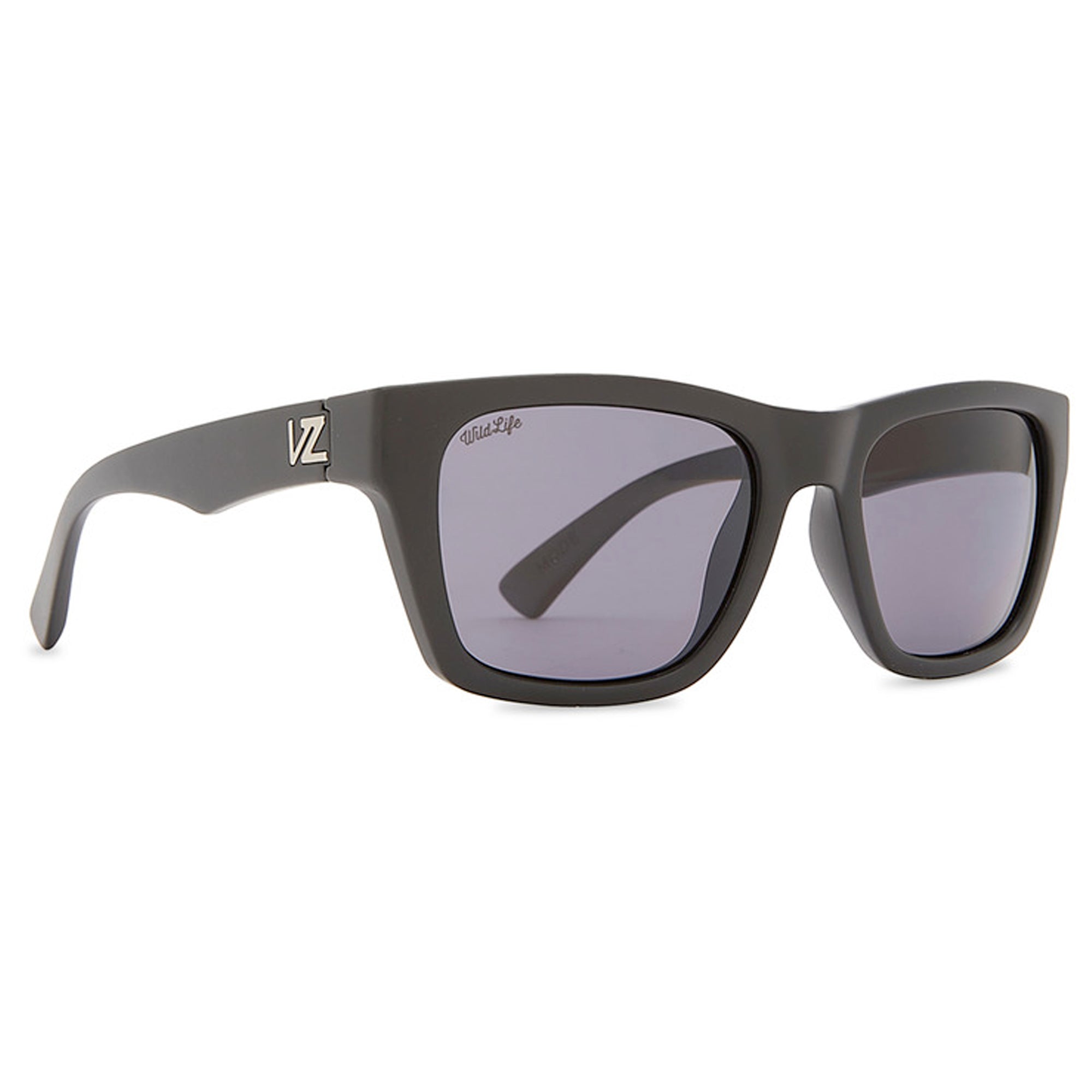 VonZipper Mode Men's Sunglasses - Black Satin/Vintage Grey Polarized