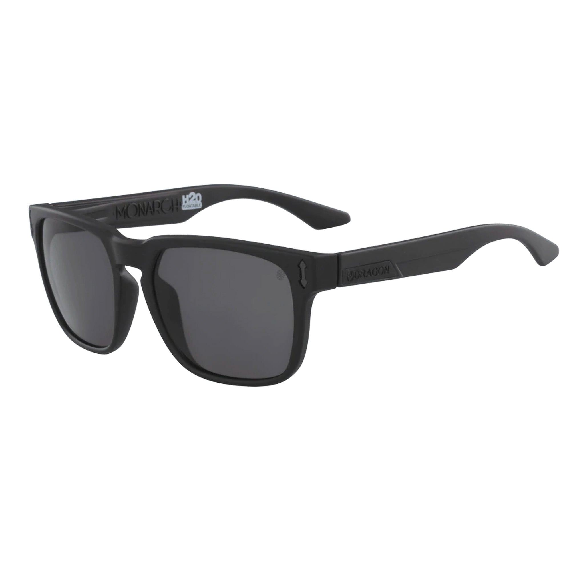 Dragon Monarch H2O Men's Sunglasses - Matte Black/Smoke Polarized