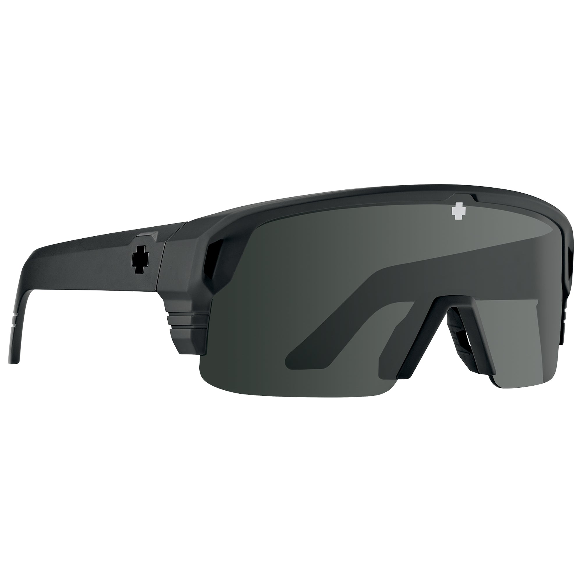 Spy Monolith 5050 Men's Sunglasses - Matte Black/Happy Black Spectra Mirror Polarized