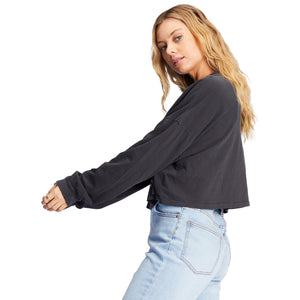 Billabong Beach Boyfriend Women's L/S Crop Top Shirt