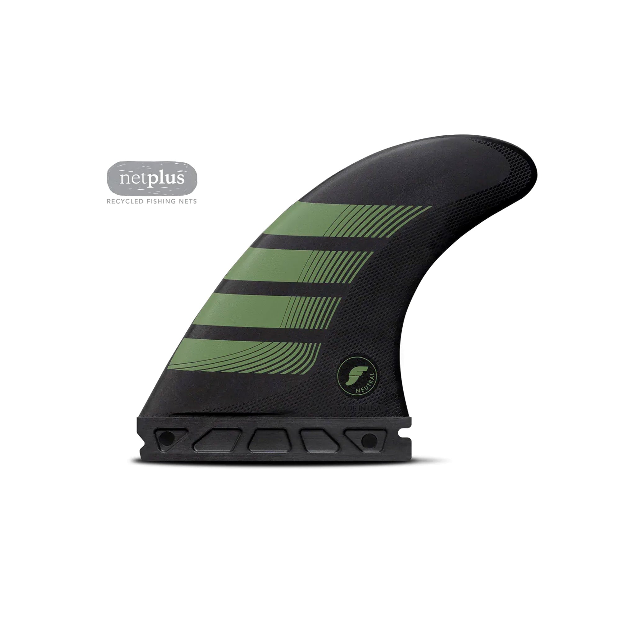 Futures F8 Alpha Series Tri Surfboard Fins - Large/Olive