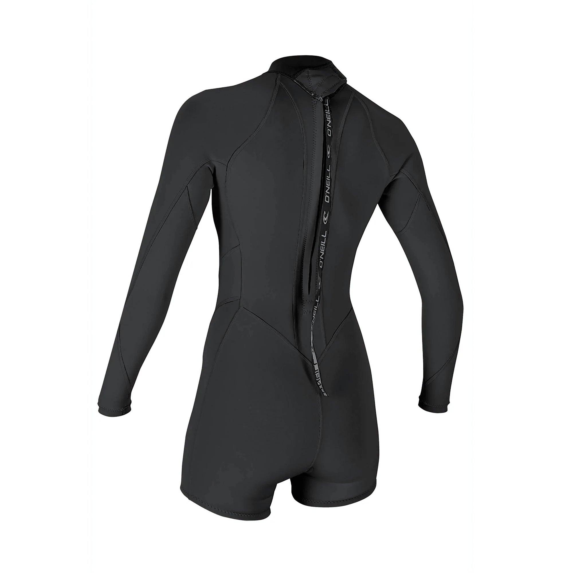 O'Neill Bahia 2/1mm Women's Back Zip L/S Women's Springsuit Wetsuit - Black