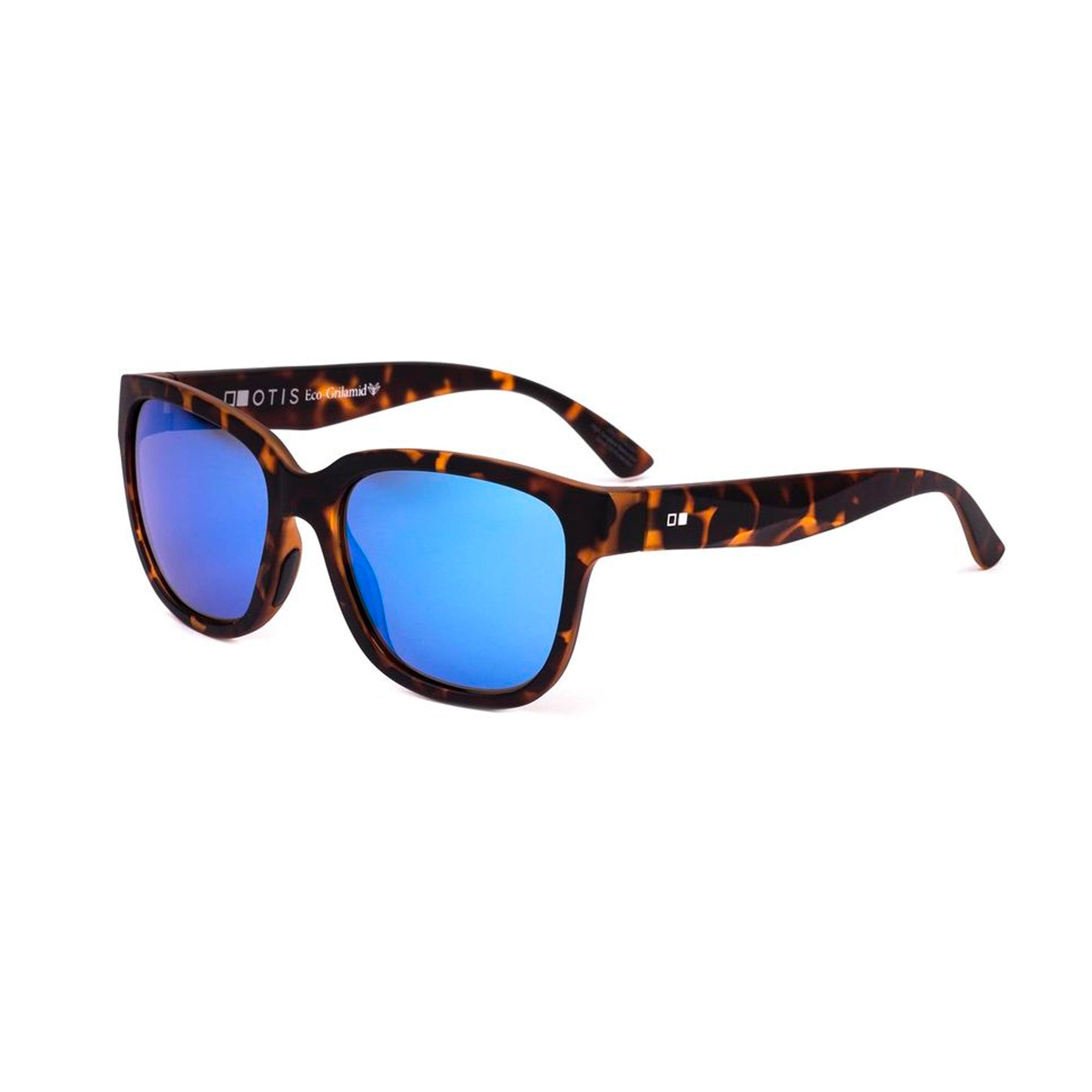 Otis Odyssey Men's Polarized Sunglasses - Matte Honey Tortoise/LIT Mirror Blue Polarized