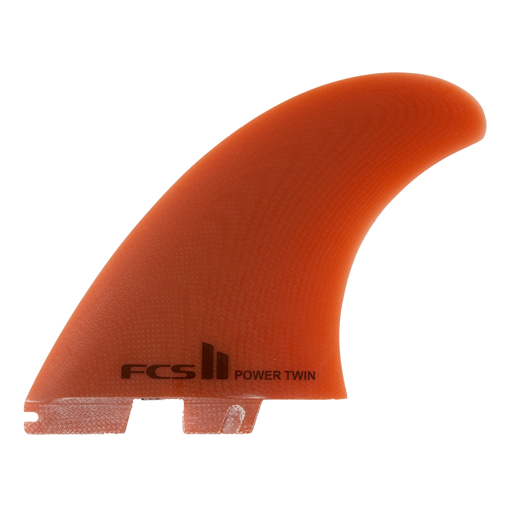 FCS II Power Twin Performance Glass Twin Surfboard Fins - Picante