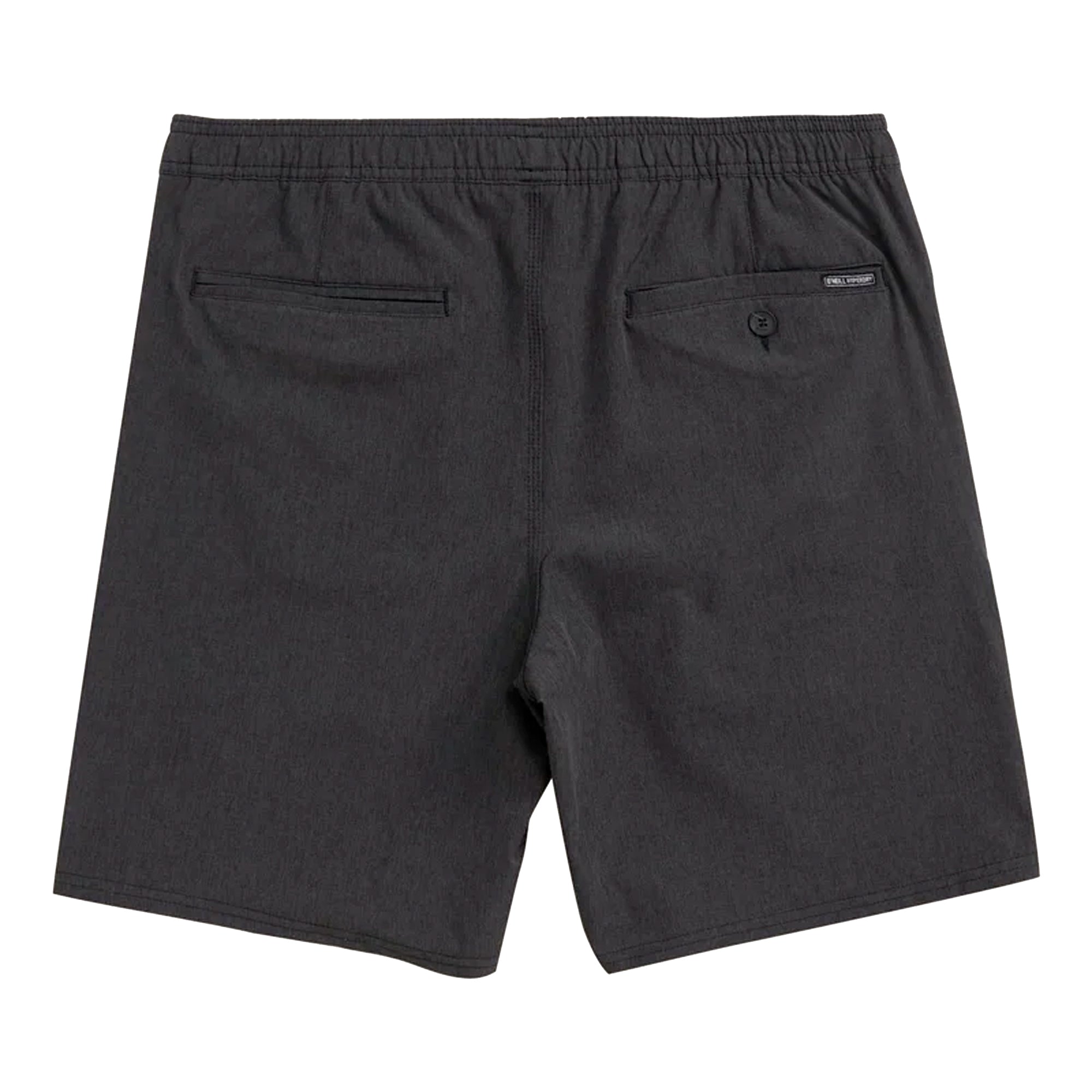 O'Neill Reserve Heather Elastic Waist 18" Men's Hybrid Walkshorts - Black