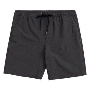 O'Neill Reserve Heather Elastic Waist 18" Men's Hybrid Walkshorts - Black