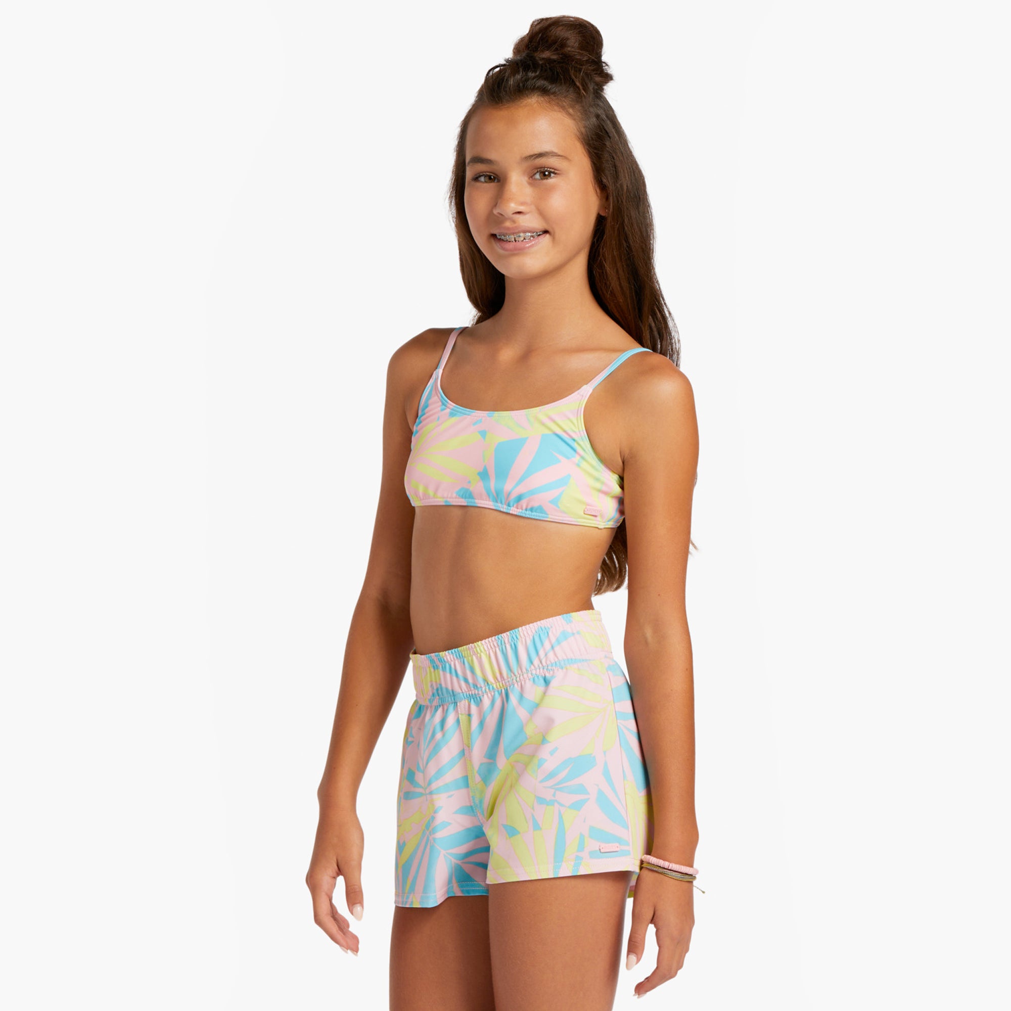 Roxy City of Surf Youth Girl's Boardshorts - Multi