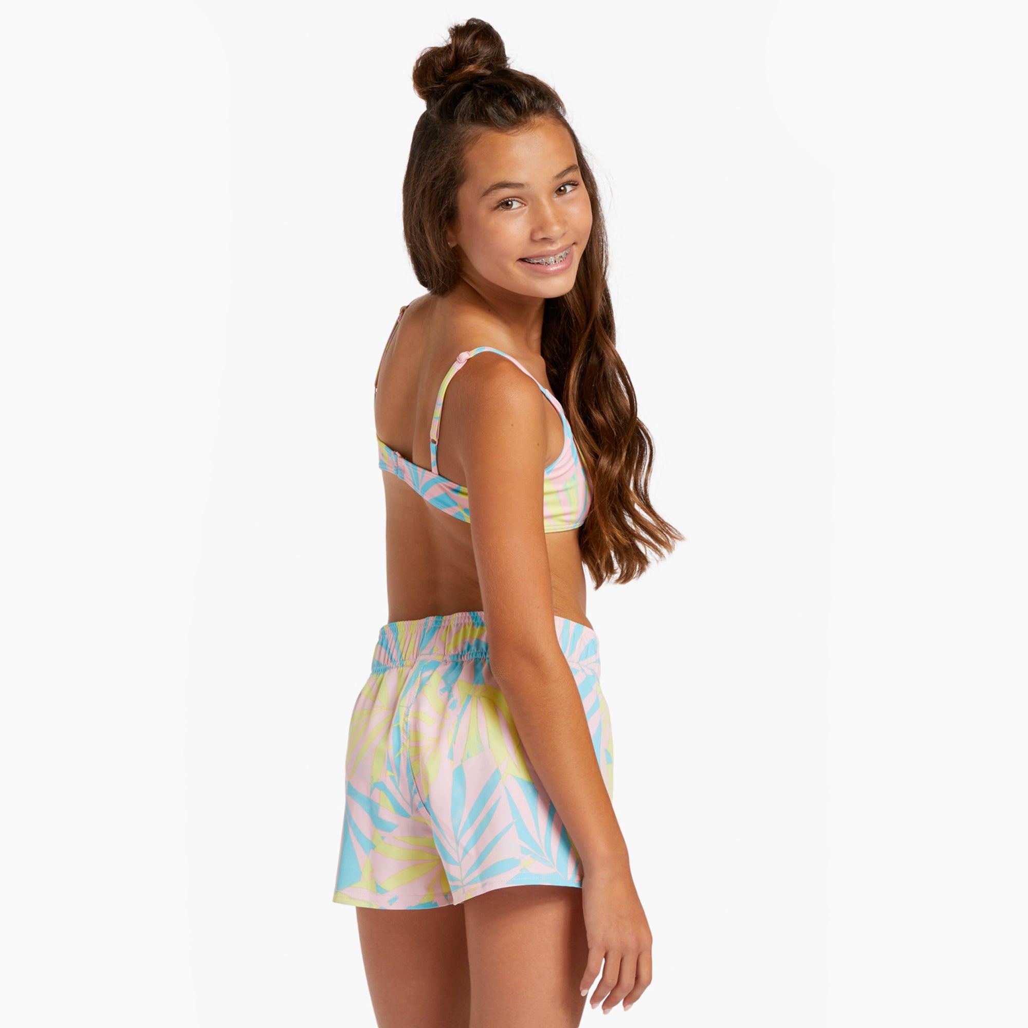 Roxy City of Surf Youth Girl's Boardshorts - Multi