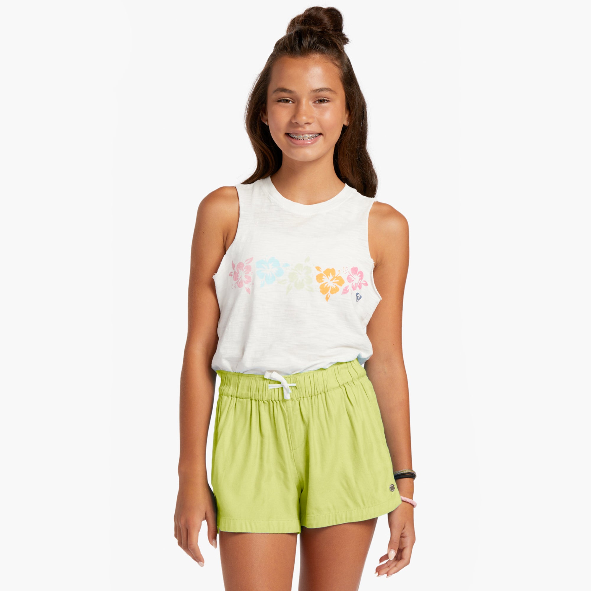 Roxy Una Mattina Youth Girls Elastic Boardshorts