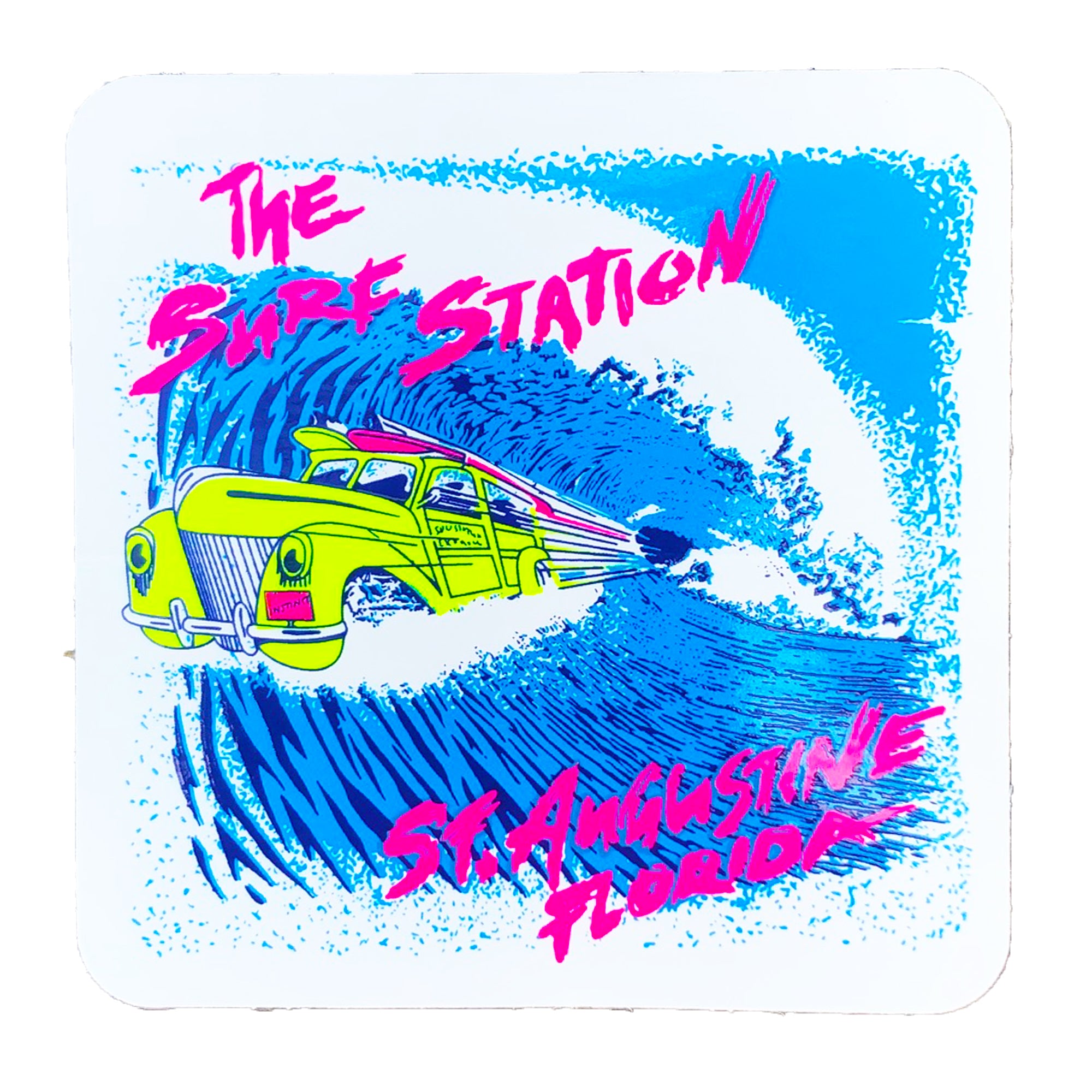 Surf Station Shooting Barrel Sticker