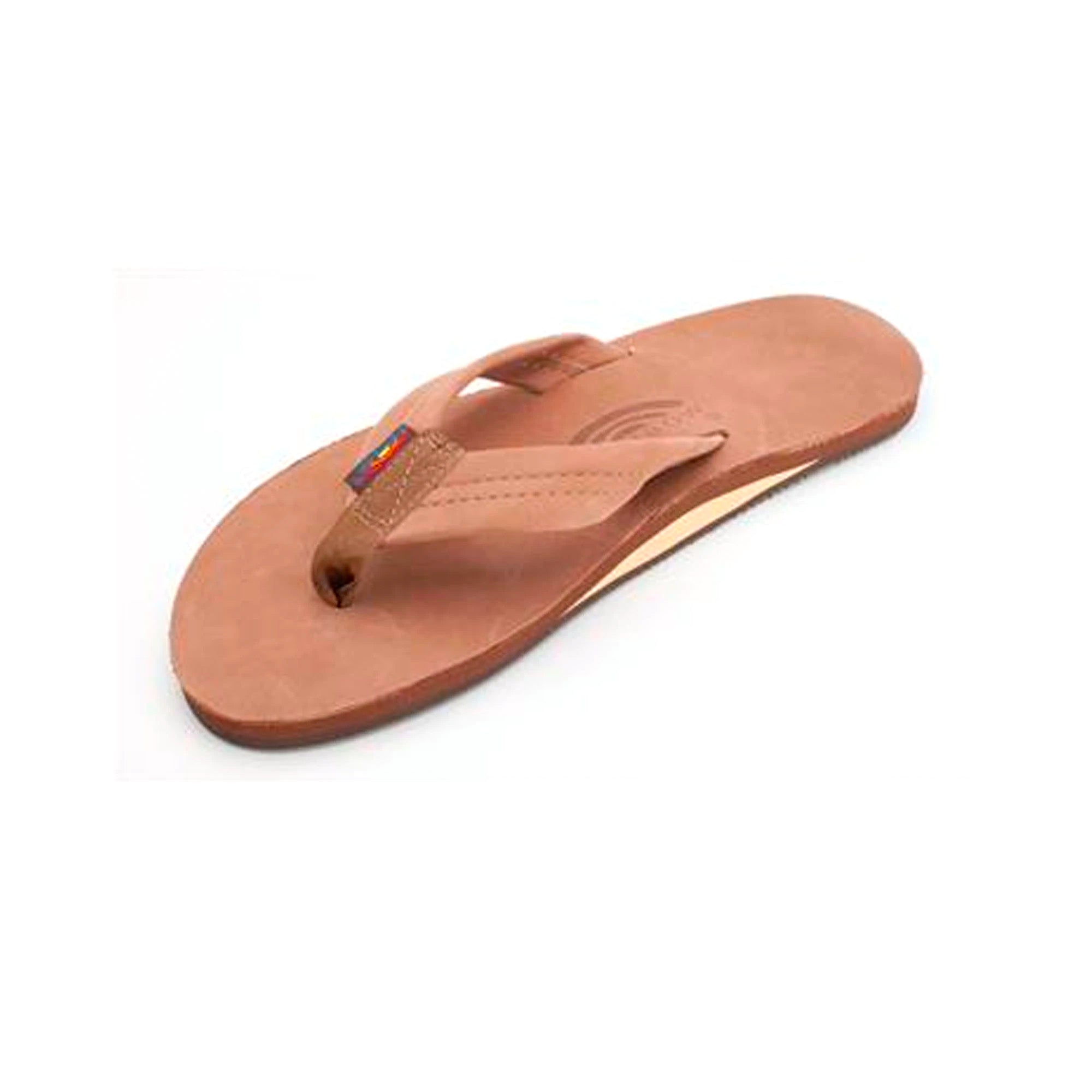 Rainbow Single Premier Leather Men's Sandals - Dark Brown