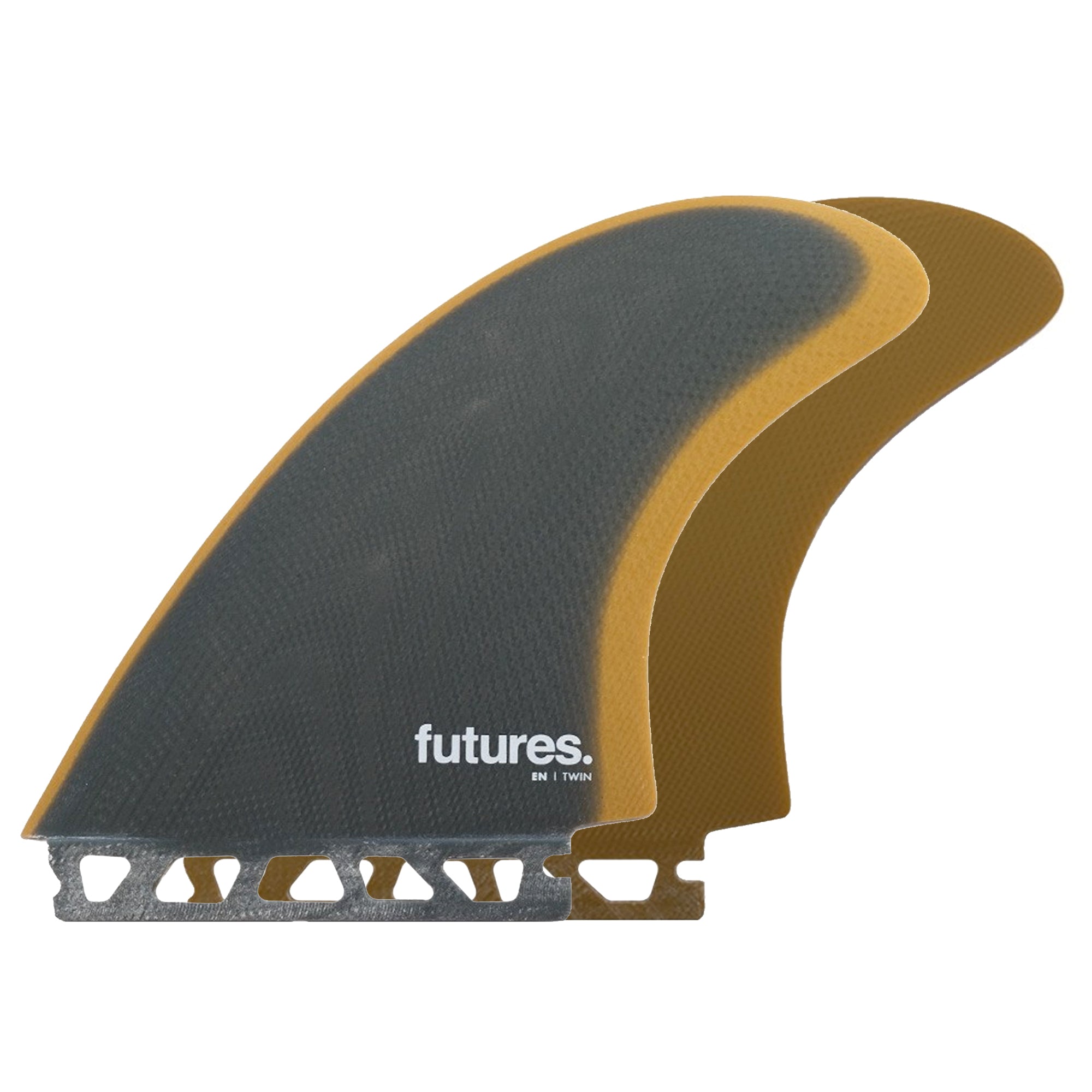 Futures EN FG Twin Surfboard Fins - X-Large/Slate