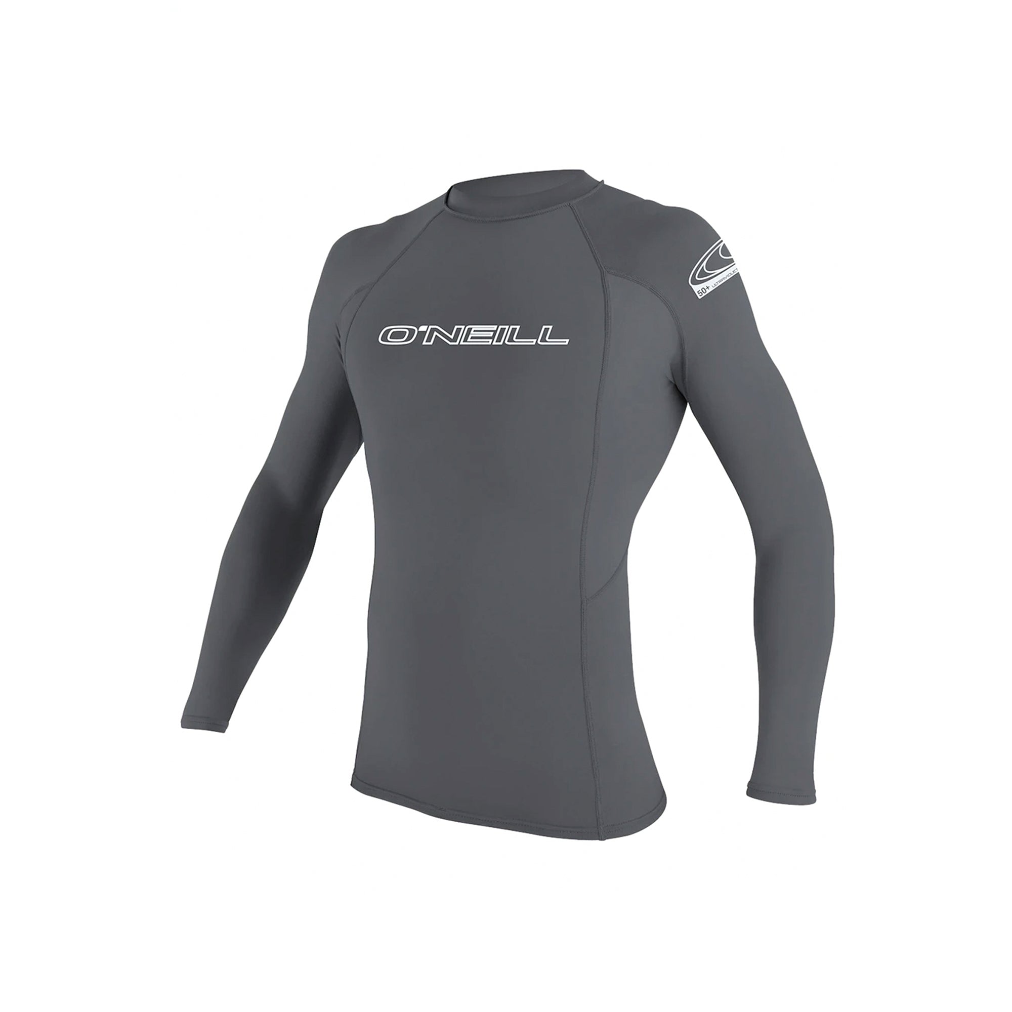 O'Neill Basic Skins Crew Men's L/S Rashguard - Smoke