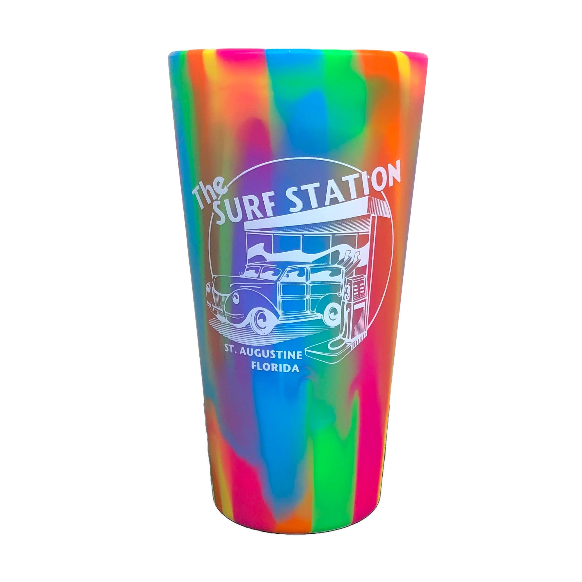 Surf Station Silipint Woody 22oz Bomber Cup - Tie Dye