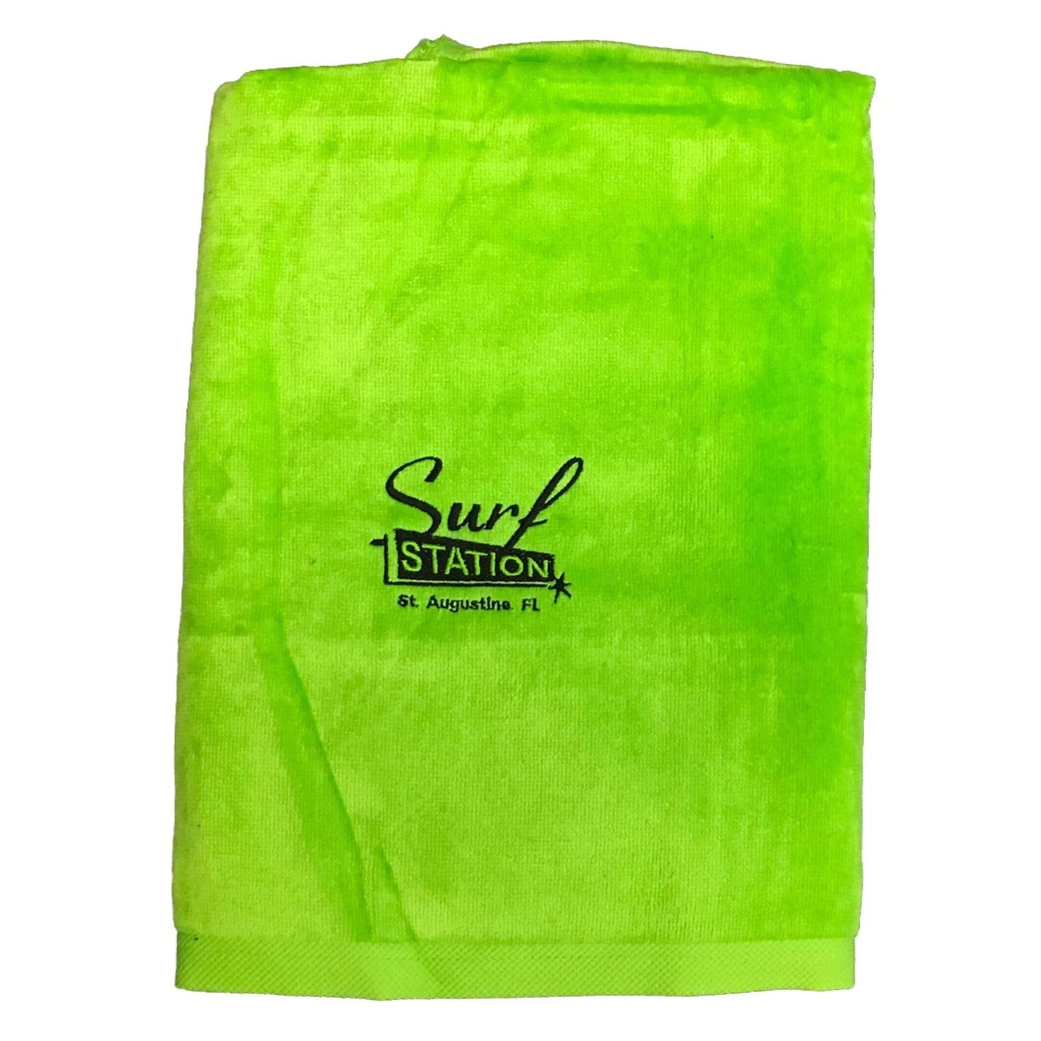 Surf Station Classic Beach Towel - Lime