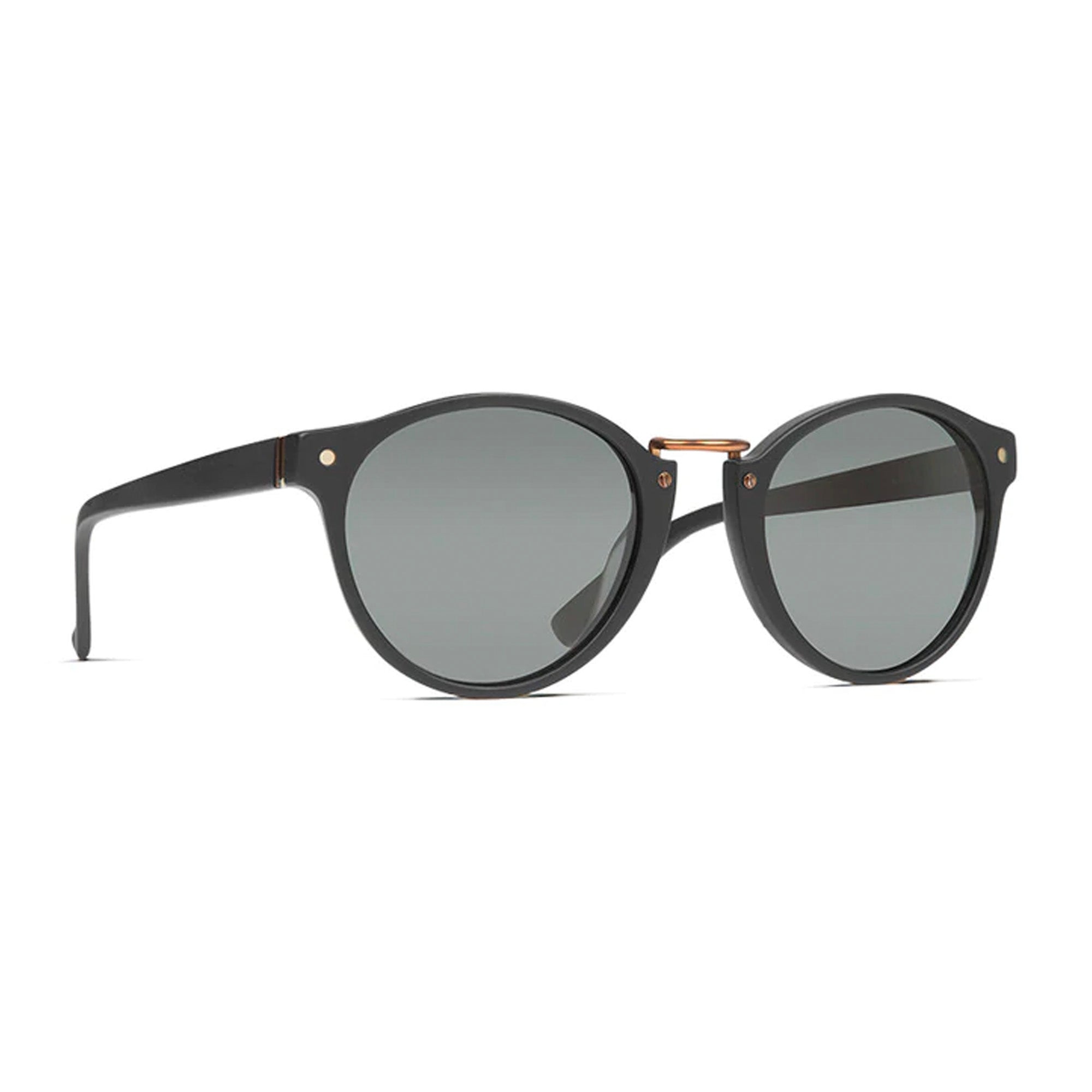 VonZipper Stax Women's Sunglasses - Black Satin/Wildlife Vintage Grey Polarized