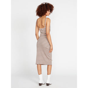 Volcom Stone Checked Women's Dress - Espresso