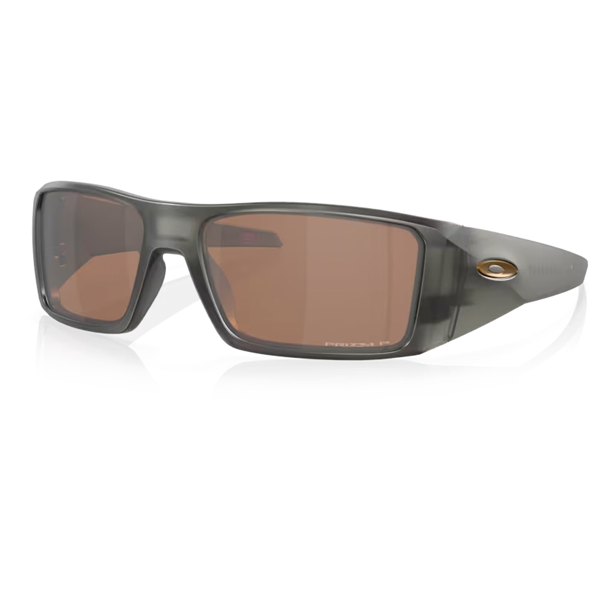 Oakley Heliostat Men's Sunglasses - Matte Grey Smoke/Prizm Tungsten Polarized