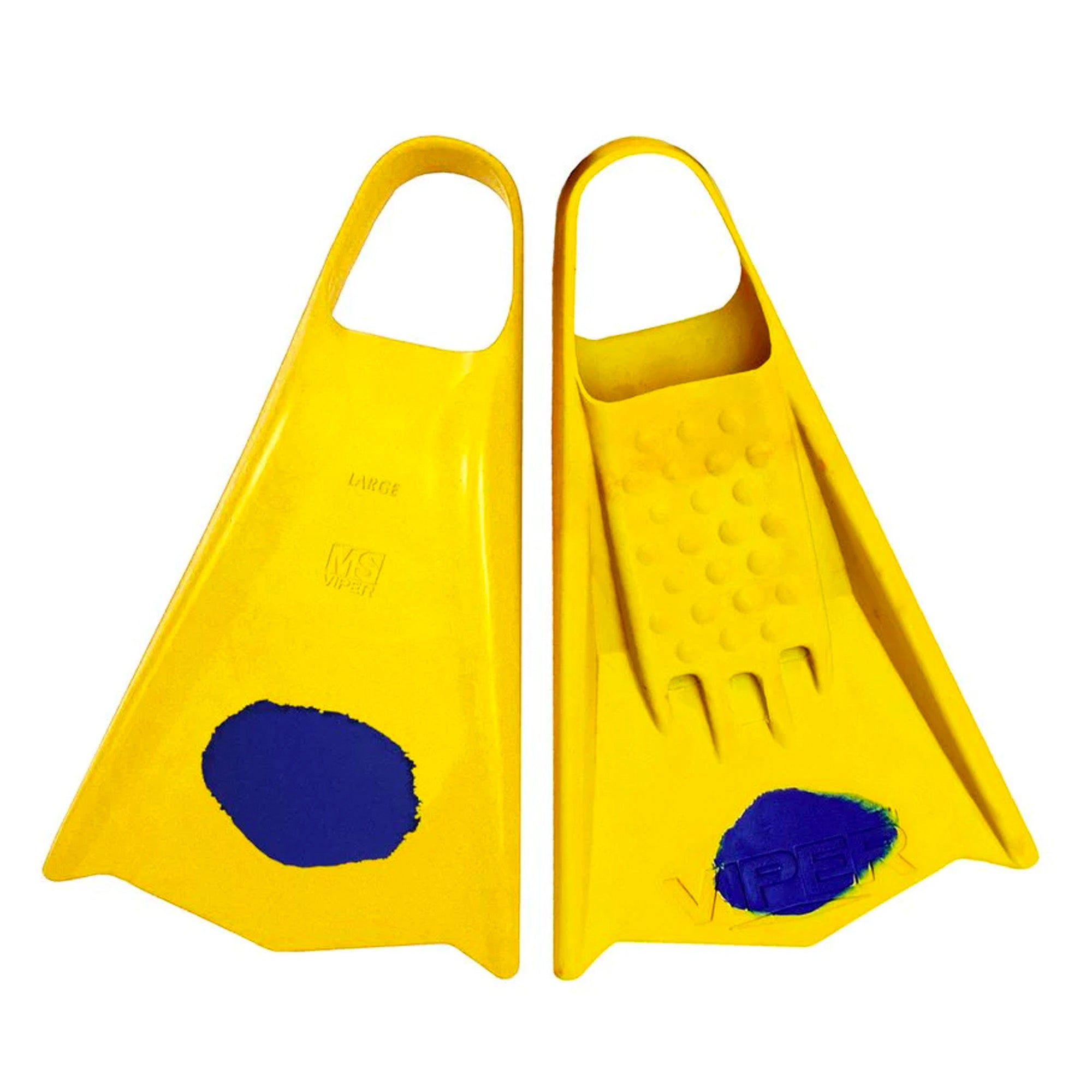 Mike Stewart Viper Swim Fins - Yellow/Blue