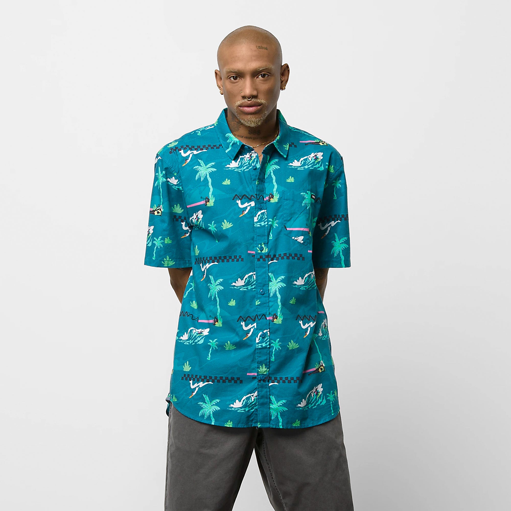 Vans Triple Crown Of Surfing 2022 Men's S/S Dress Shirt