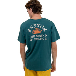 Rhythm Awake Men's S/S T-Shirt - Teal