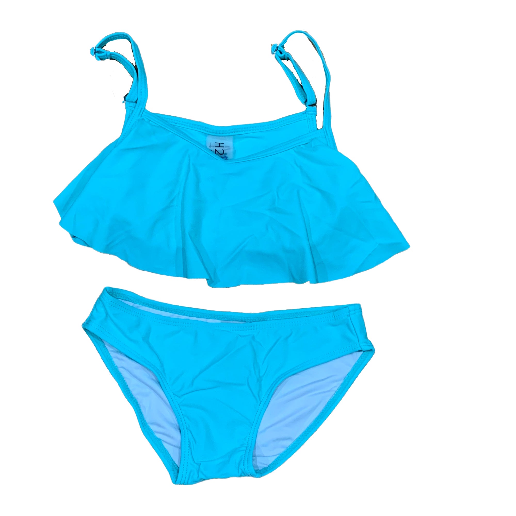 Surf Station Youth Girls Two Piece Bikini - Blue